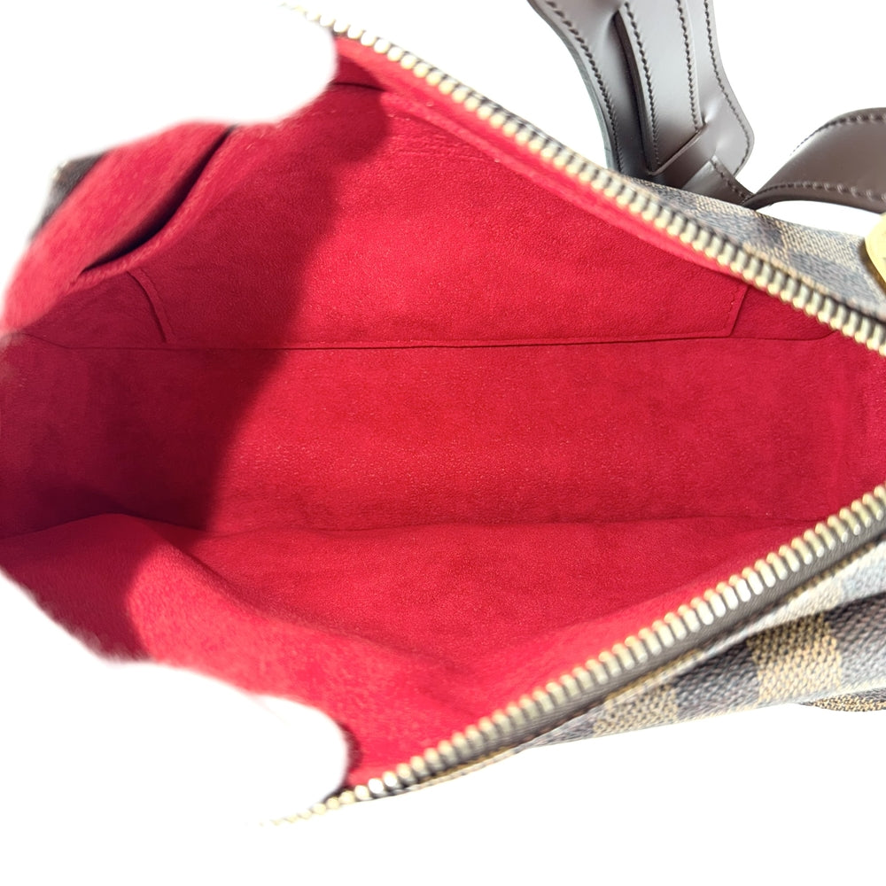 LOUIS VUITTON ルイヴィトン 2WAY ラヴェッロGM ショルダーバッグ ハンドバッグ N60006 ダミエキャンバス ブラウン 茶 ゴールド金具 レディース【中古品】