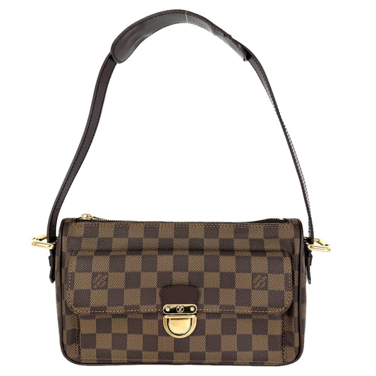 LOUIS VUITTON ルイヴィトン 2WAY ラヴェッロGM ショルダーバッグ ハンドバッグ N60006 ダミエキャンバス ブラウン 茶 ゴールド金具 レディース【中古品】
