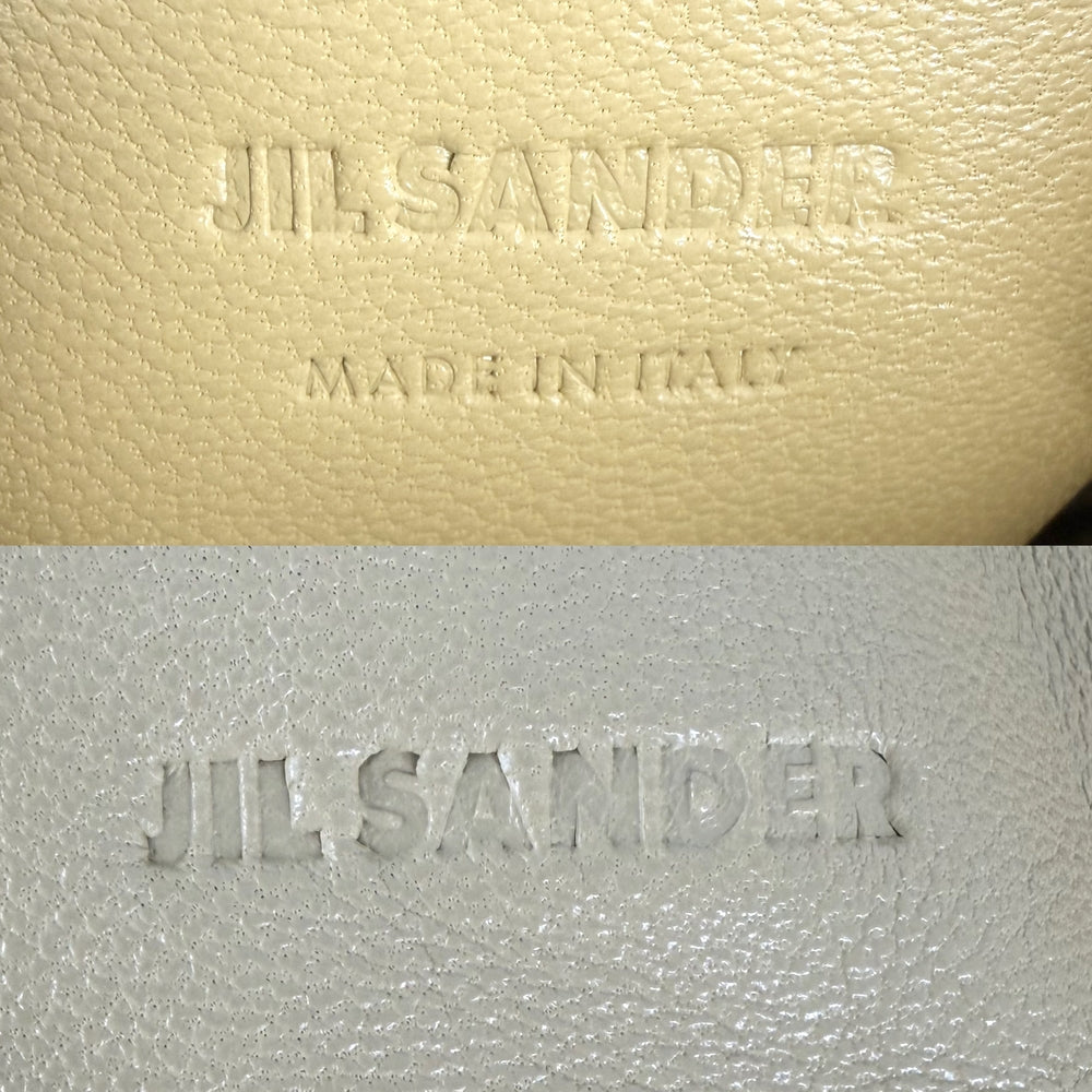 JIL SANDER ジルサンダー ショルダーバッグ ミディアムボウリボンショルダーバッグ J08WD0026 レザー ベージュ ゴールド金具 レディース【中古品】