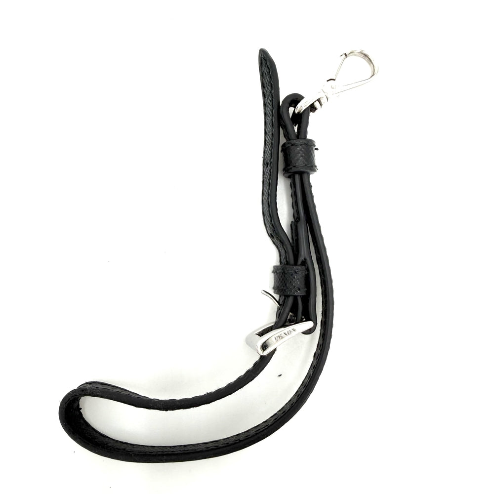 PRADA プラダ ポーチ Re-Nylonドローストリング 巾着 1NS369 ナイロン ブラック 黒 シルバー金具 レディース【中古品】