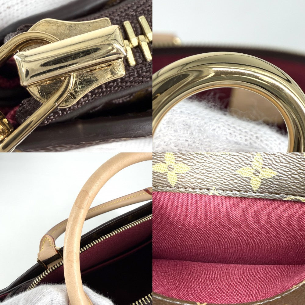 LOUIS VUITTON ルイヴィトン 2WAY プティパレPM ハンドバッグ ショルダーバッグ M45900 モノグラムキャンバス ブラウン 茶 ゴールド金具 レディース【中古品】