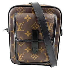 LOUIS VUITTON ルイヴィトン ショルダーバッグ クリストファーウエアラブル M69404 モノグラムマカサー ブラウン 茶 ブラック 黒 ブラック金具 メンズ【中古品】
