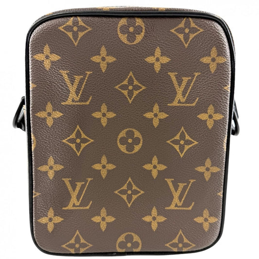 LOUIS VUITTON ルイヴィトン ショルダーバッグ クリストファーウエアラブル M69404 モノグラムマカサー ブラウン 茶 ブラック 黒 ブラック金具 メンズ【中古品】