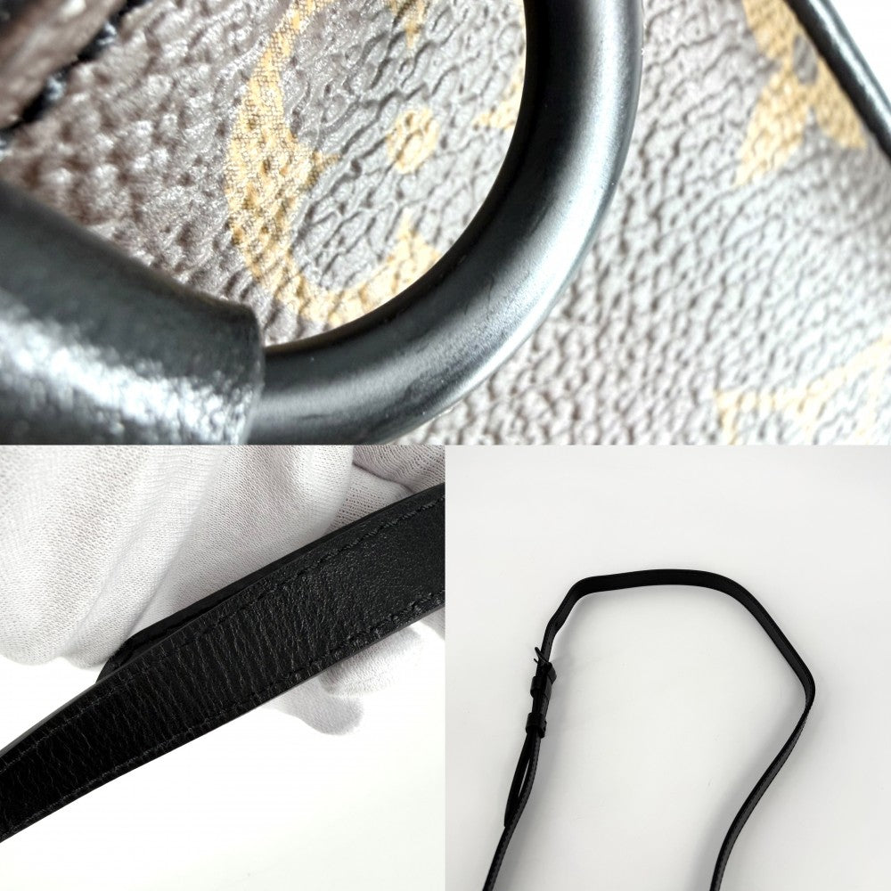 LOUIS VUITTON ルイヴィトン ショルダーバッグ クリストファーウエアラブル M69404 モノグラムマカサー ブラウン 茶 ブラック 黒 ブラック金具 メンズ【中古品】