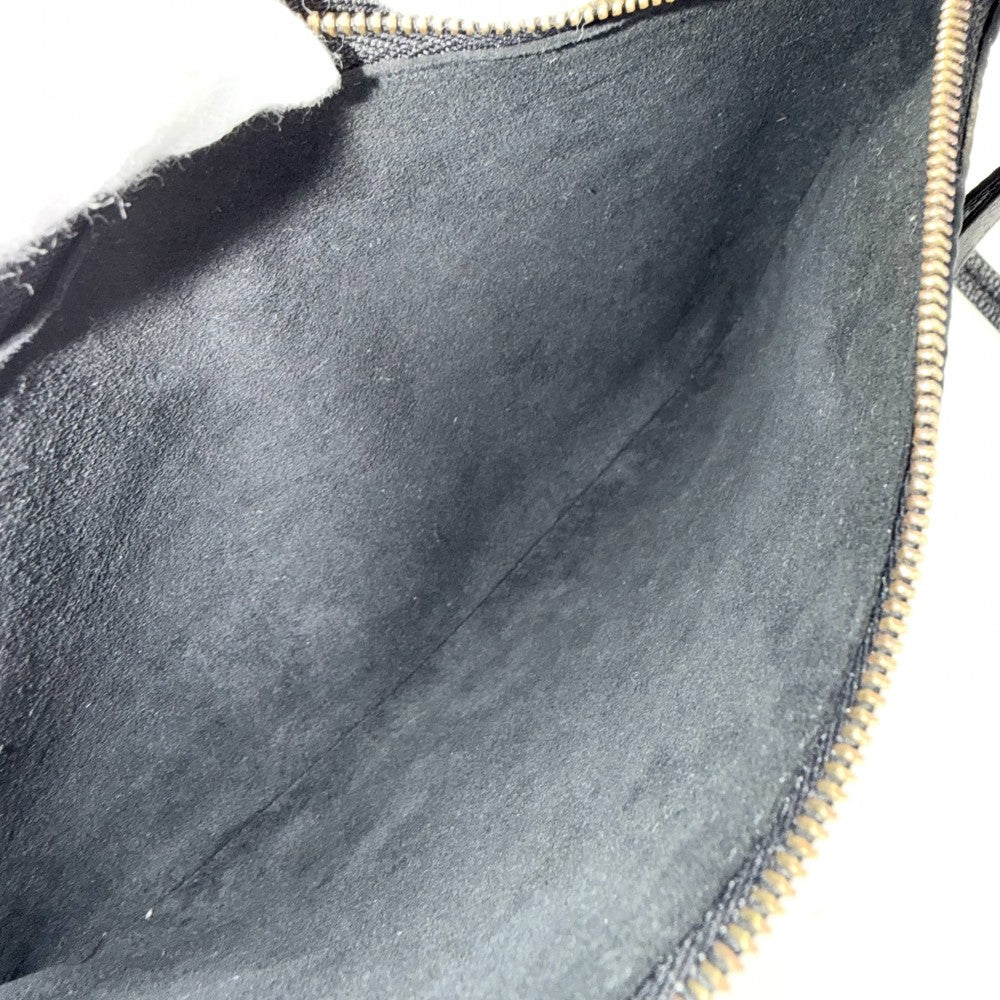LOUIS VUITTON ルイヴィトン ショルダーバッグ モノグラムアンプラント ポシェット・ドゥーブルジップ M80787 ブラック 黒 ベージュ ゴールド金具 レディース【中古品】