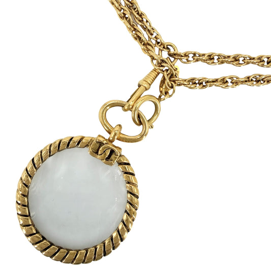 CHANEL シャネル ネックレス ココマーク ルーペ ロングネックレス ペンダント ヴィンテージ アクセサリー GP レディース 約93.1g【中古品】