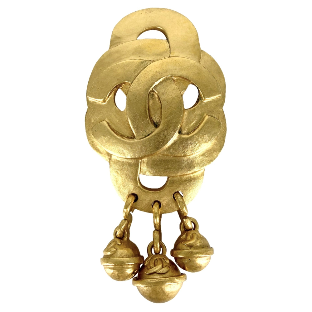 CHANEL シャネル ブローチ ココマーク アクセサリー GP 95P レディース 約28.7g 1995年【中古品】