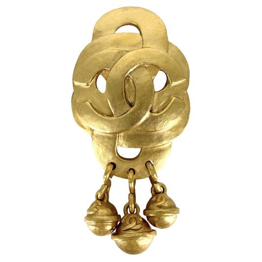 CHANEL シャネル ブローチ ココマーク アクセサリー GP 95P レディース 約28.7g 1995年【中古品】
