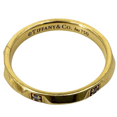 TIFFANY&Co. ティファニー 指輪 トゥルーバンド リング ジュエリー アクセサリー Au750 18金YG K18イエローゴールド ダイヤモンド 約15号 レディース 約3.6g【中古品】