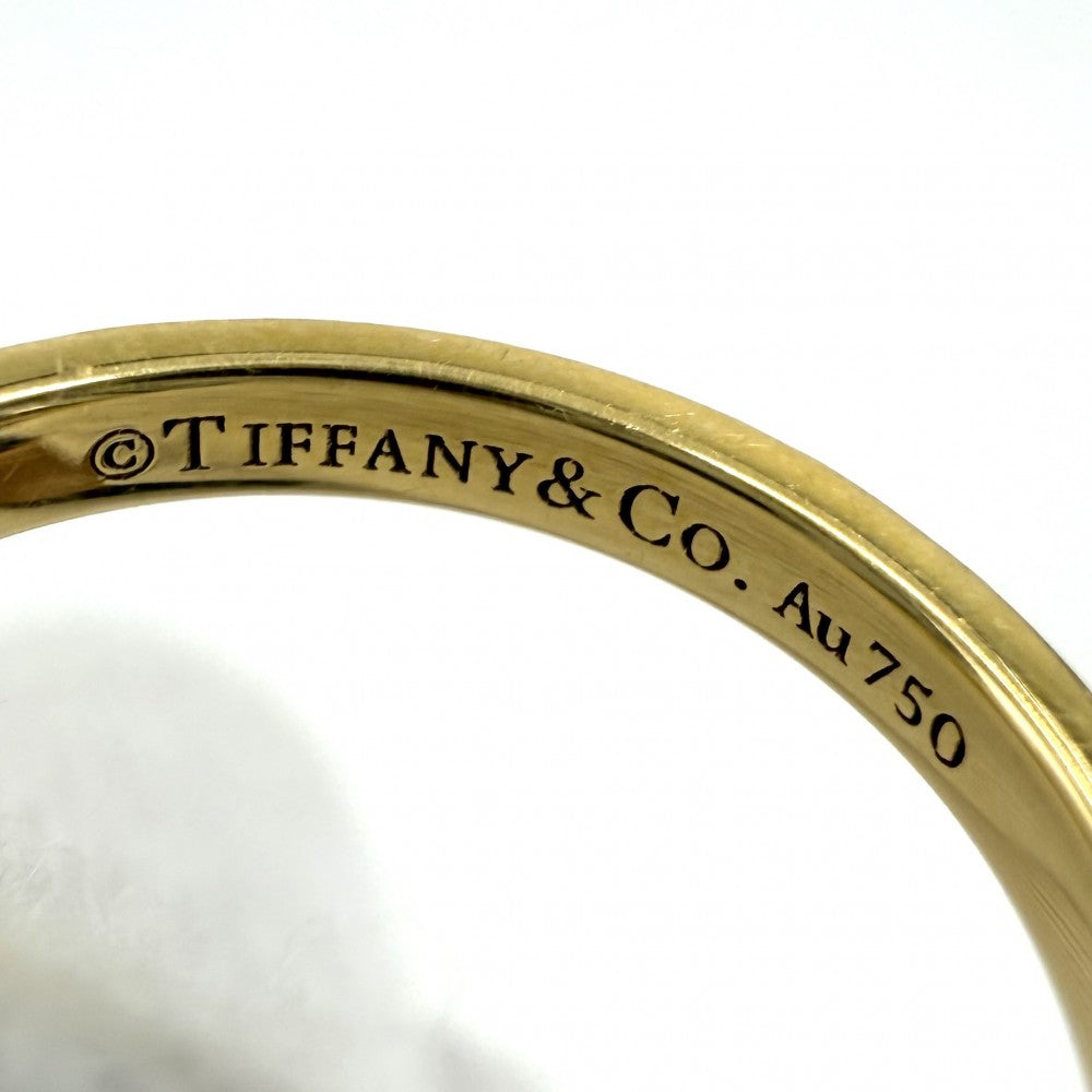 TIFFANY&Co. ティファニー 指輪 トゥルーバンド リング ジュエリー アクセサリー Au750 18金YG K18イエローゴールド ダイヤモンド 約15号 レディース 約3.6g【中古品】