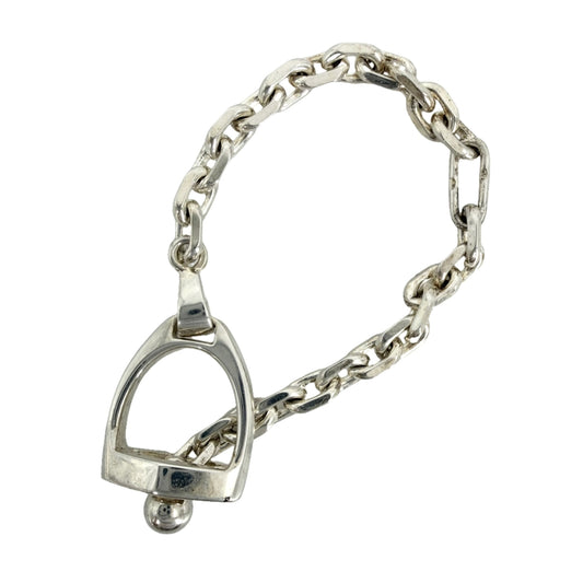 HERMES エルメス キーホルダー エトリエ チャーム メンズ レディース シルバー925 ユニセックス 約8.3g【中古品】
