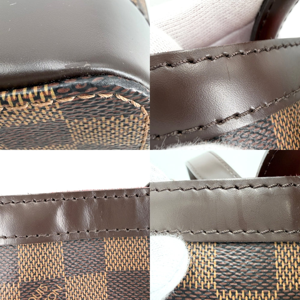 LOUIS VUITTON ルイヴィトン トートバッグ ハムステッドMM ハンドバッグ N51204 ダミエキャンバス ブラウン 茶 ゴールド金具 レディース【中古品】