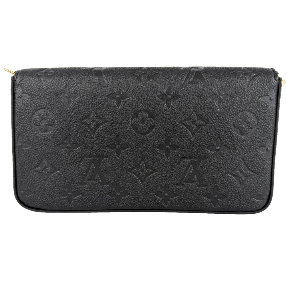 LOUIS VUITTON ルイヴィトン ショルダーバッグ ポシェットフェリシー チェーンウォレット M64064 モノグラムアンプラント ブラック 黒 ゴールド金具 レディース【中古品】