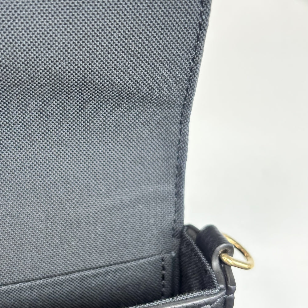 LOUIS VUITTON ルイヴィトン ショルダーバッグ ポシェットフェリシー チェーンウォレット M64064 モノグラムアンプラント ブラック 黒 ゴールド金具 レディース【中古品】