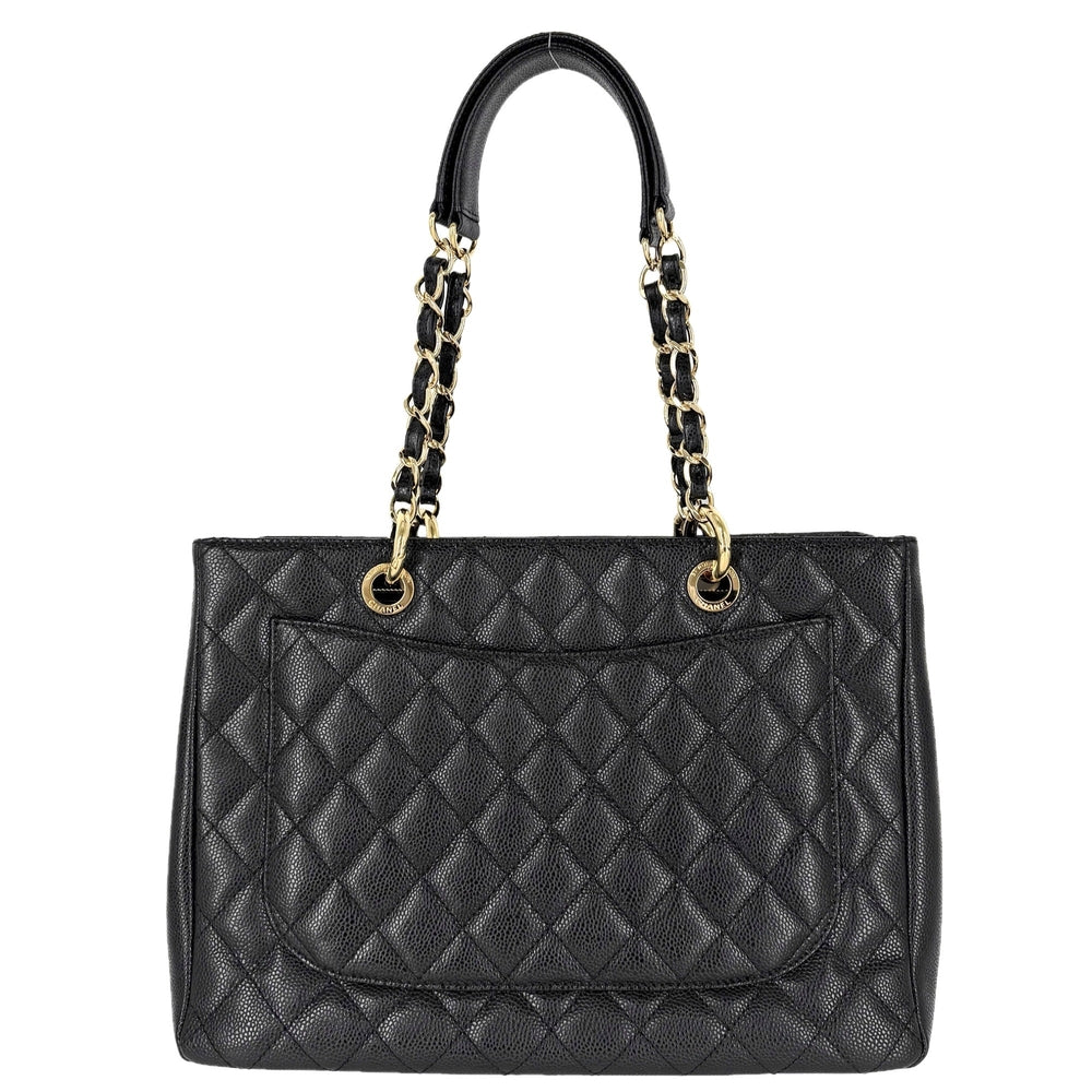 CHANEL シャネル ハンドバッグ GST マトラッセ チェーントートバッグ ココマーク A50995 キャビアスキン ブラック 黒 ゴールド金具 レディース【中古品】