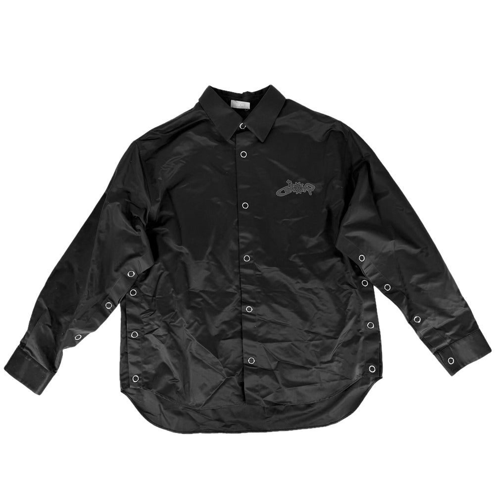 Dior ディオール 長袖シャツ ルイスハミルトン トップス LEWIS HAMILTON アパレル 服 39サイズ ブラック 黒 春 秋 コットン ナイロン メンズ【中古品】