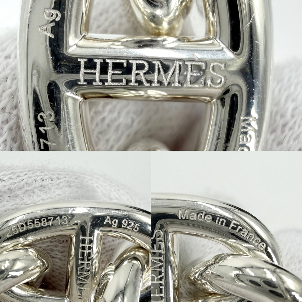 HERMES エルメス ブレスレット シェーヌダンクルTGM アクセサリー ジュエリー 12コマ シルバー925 メンズ 約107.7g【中古品】
