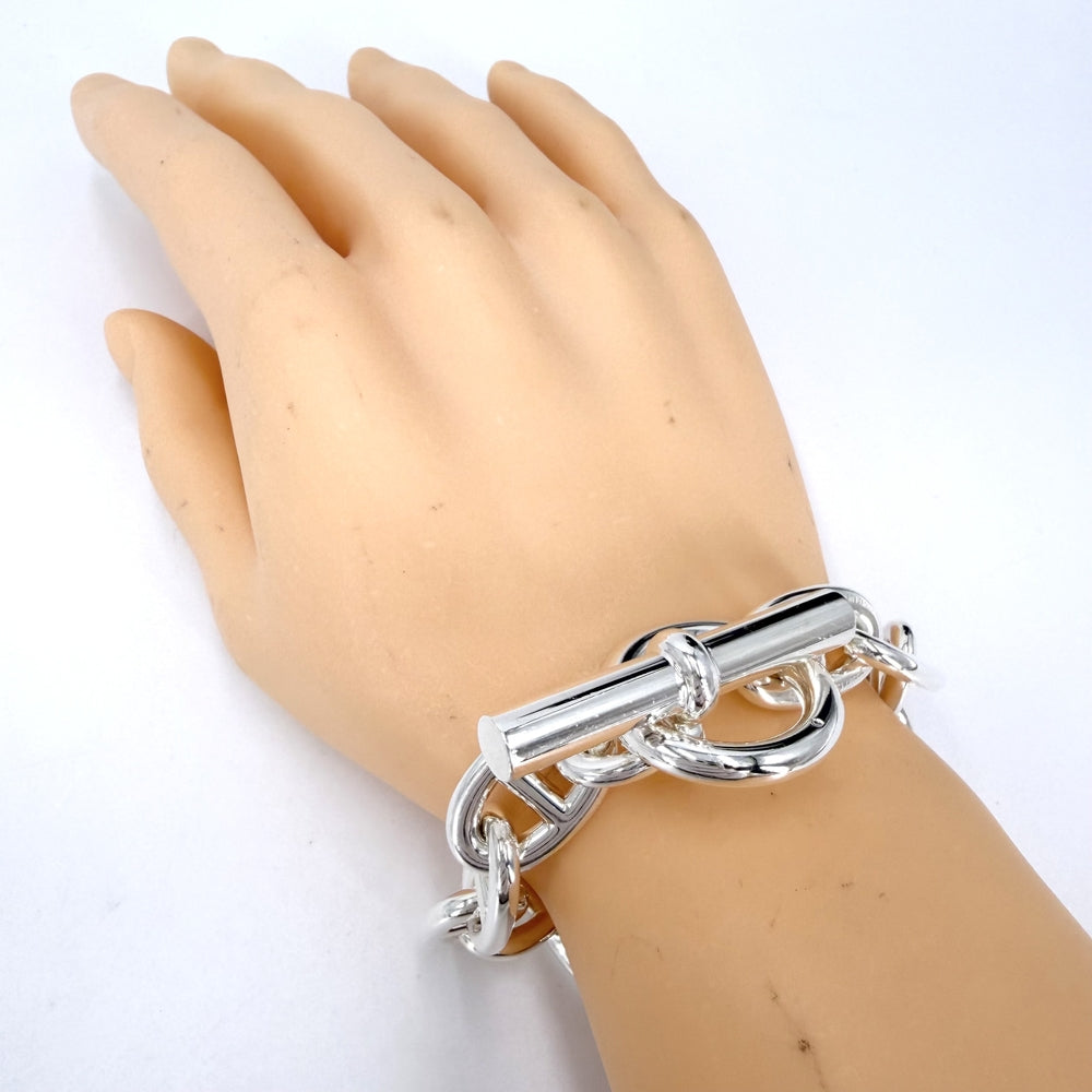 HERMES エルメス ブレスレット シェーヌダンクルTGM アクセサリー ジュエリー 12コマ シルバー925 メンズ 約107.7g【中古品】