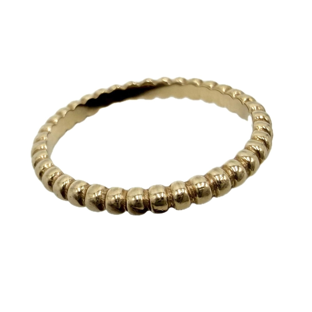 Van Cleef & Arpels ヴァンクリーフ＆アーペル 指輪 ペルレリング ジュエリー アクセサリー Au750 18金YG 54サイズ K18イエローゴールド 約13.5号 VCARPJMG54 レディース 約2.2g【中古品】