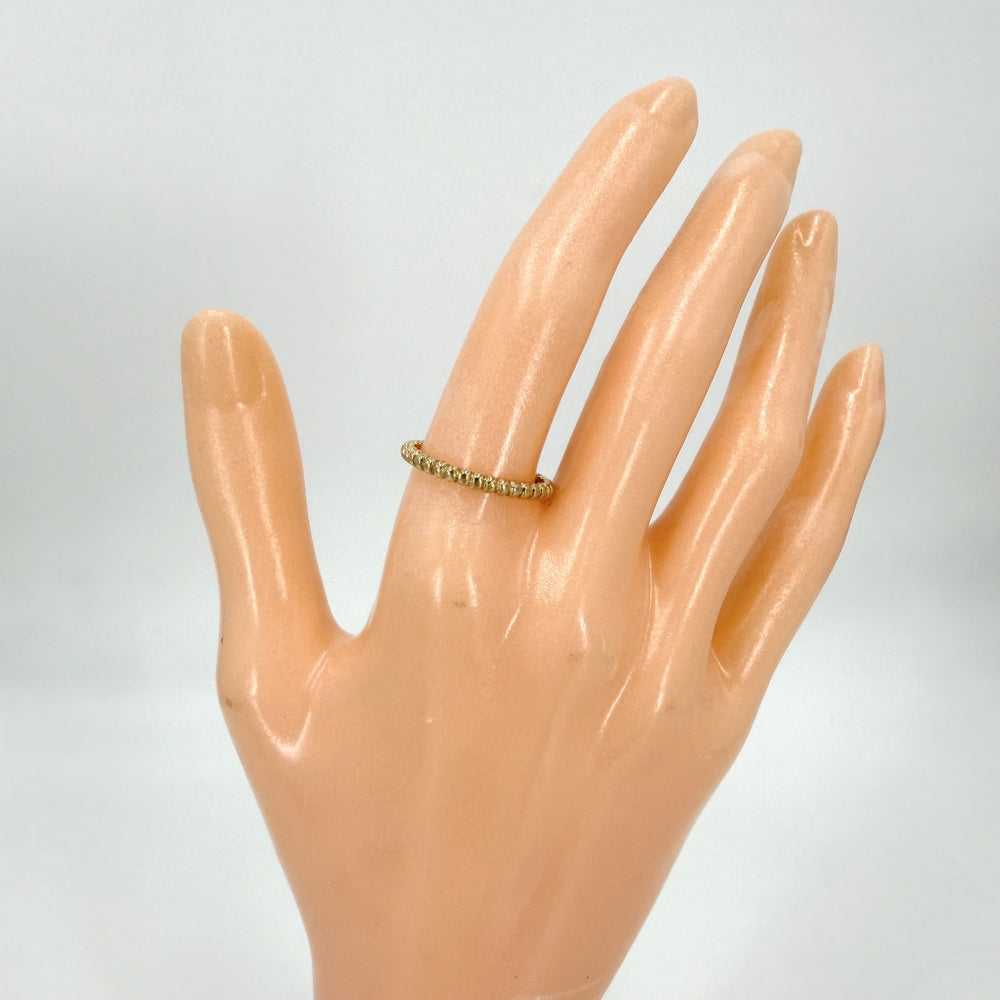 Van Cleef & Arpels ヴァンクリーフ＆アーペル 指輪 ペルレリング ジュエリー アクセサリー Au750 18金YG 54サイズ K18イエローゴールド 約13.5号 VCARPJMG54 レディース 約2.2g【中古品】