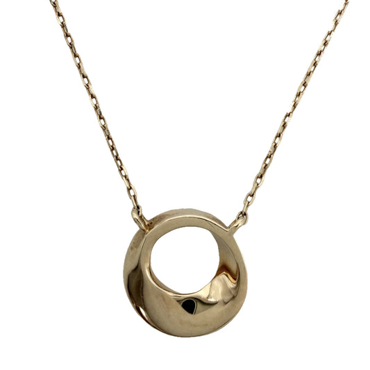 Ponte Vecchio ポンテヴェキオ ネックレス アローネ ジュエリー アクセサリー Alone 10金PG K10ピンクゴールド ダイヤモンド0.02ct レディース 約1.1g【中古品】