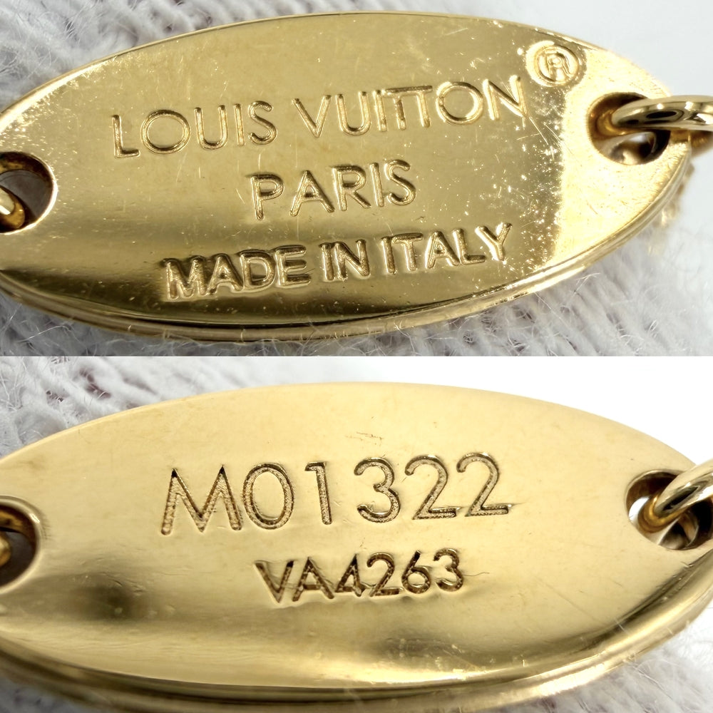 LOUIS VUITTON ルイヴィトン ネックレス LV･インザスカイ アクセサリー ペンダント ラインストーン M01322 ゴールド レディース 約5.3g【中古品】