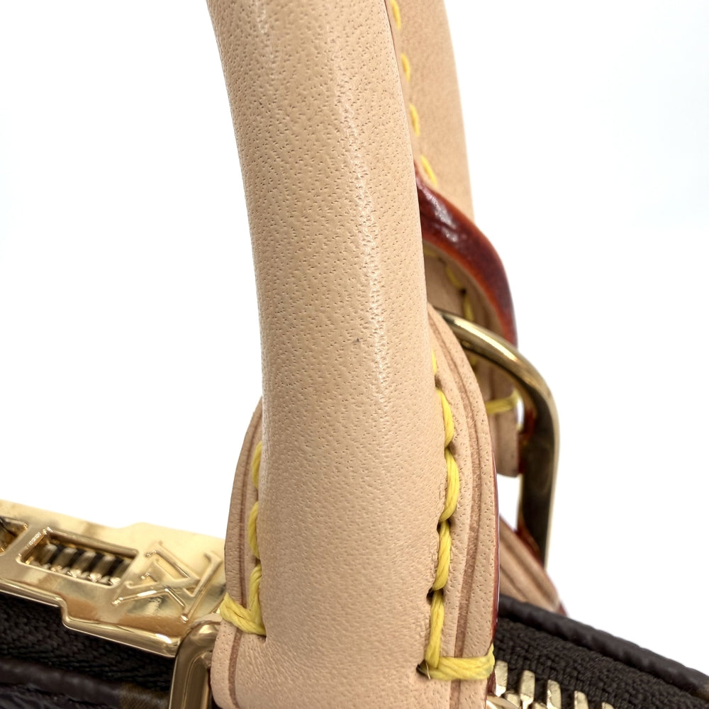 LOUIS VUITTON ルイヴィトン 2WAY アルマBB ショルダーバッグ ハンドバッグ 小さめ ミニバッグ M46990 モノグラムキャンバス ブラウン 茶 ゴールド金具 レディース【中古品】