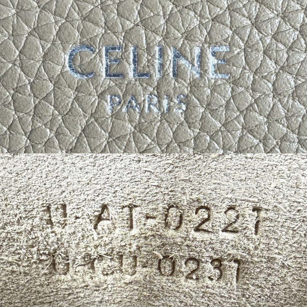 CELINE セリーヌ ハンドバッグ ラゲージ マイクロショッパー レザー ブラウン 茶 シルバー金具 レディース【中古品】