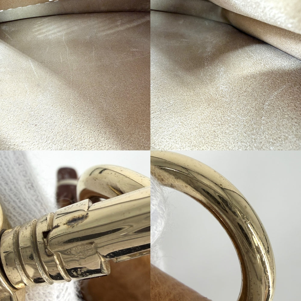 HERMES エルメス ショルダーバッグ エブリン１ GM Evelyne □A刻印 レザー ブラウン 茶 ゴールド金具 レディース 1997年【中古品】