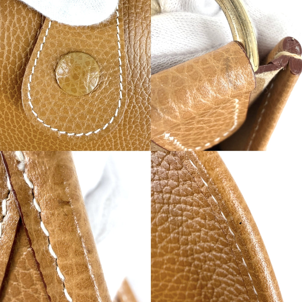 HERMES エルメス ショルダーバッグ エブリン１ GM Evelyne □A刻印 レザー ブラウン 茶 ゴールド金具 レディース 1997年【中古品】