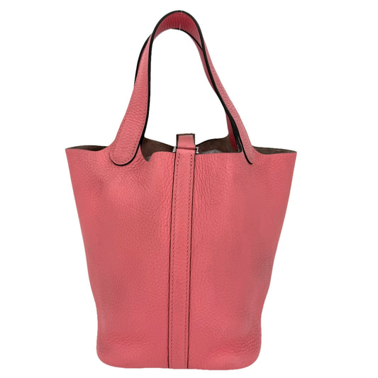 HERMES エルメス ハンドバッグ ピコタンロックPM A刻印 トリヨンクレマンス ピンク系 シルバー金具 レディース 2017年【中古品】