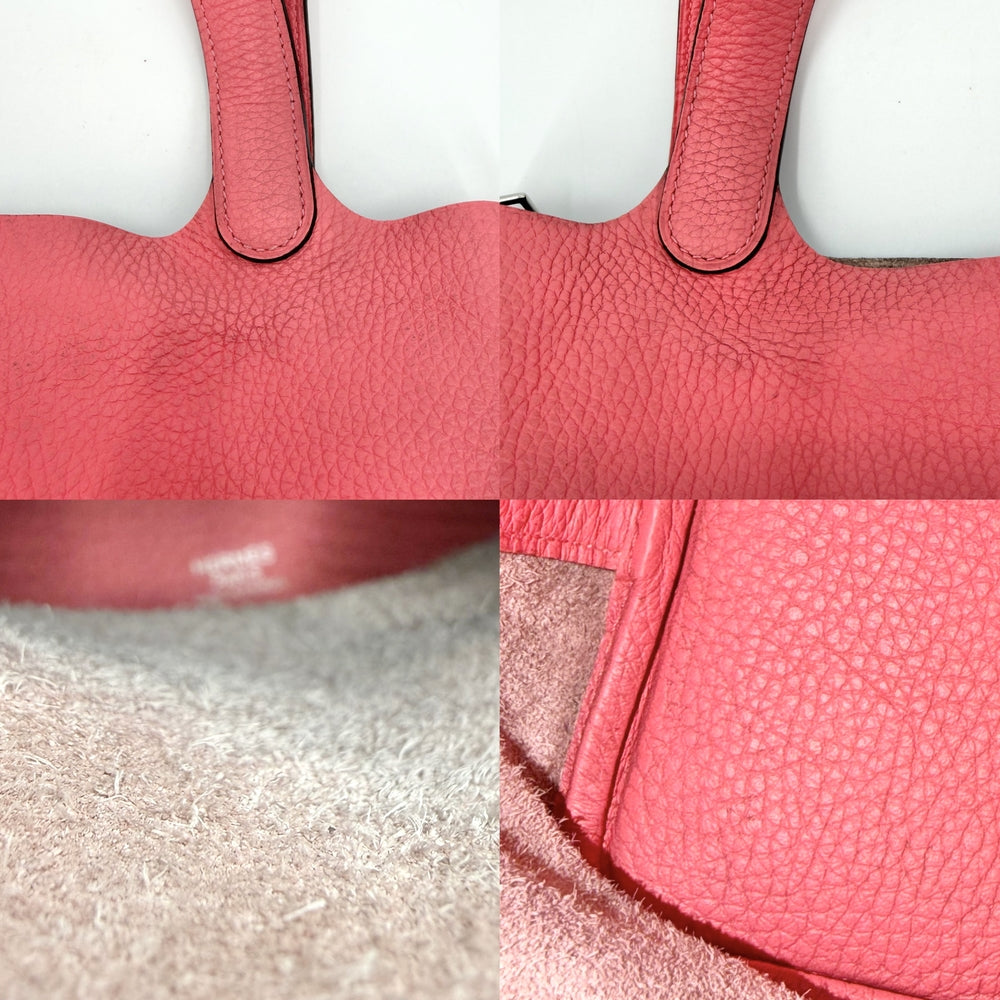 HERMES エルメス ハンドバッグ ピコタンロックPM A刻印 トリヨンクレマンス ピンク系 シルバー金具 レディース 2017年【中古品】