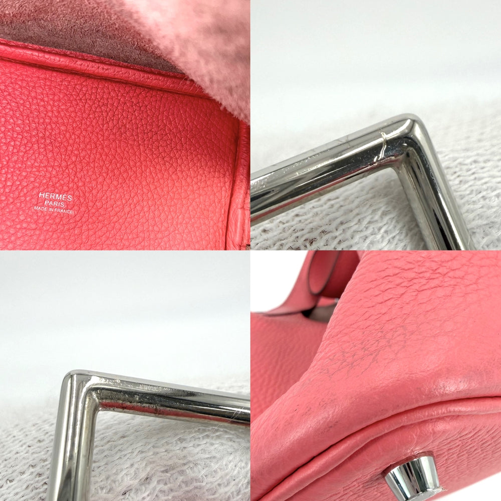 HERMES エルメス ハンドバッグ ピコタンロックPM A刻印 トリヨンクレマンス ピンク系 シルバー金具 レディース 2017年【中古品】