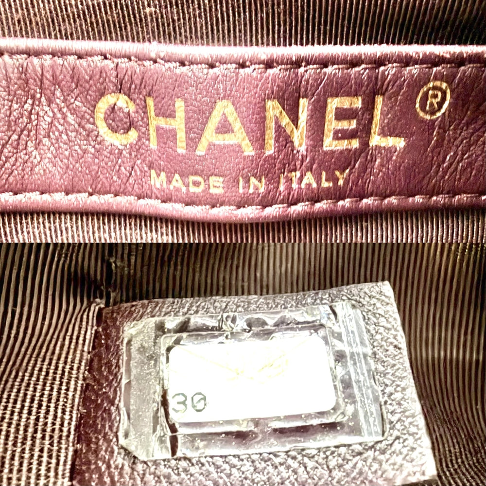 CHANEL シャネル ショルダーバッグ チェーン バケットバッグ ラムスキン ブラック 黒 ゴールド金具 レディース【中古品】