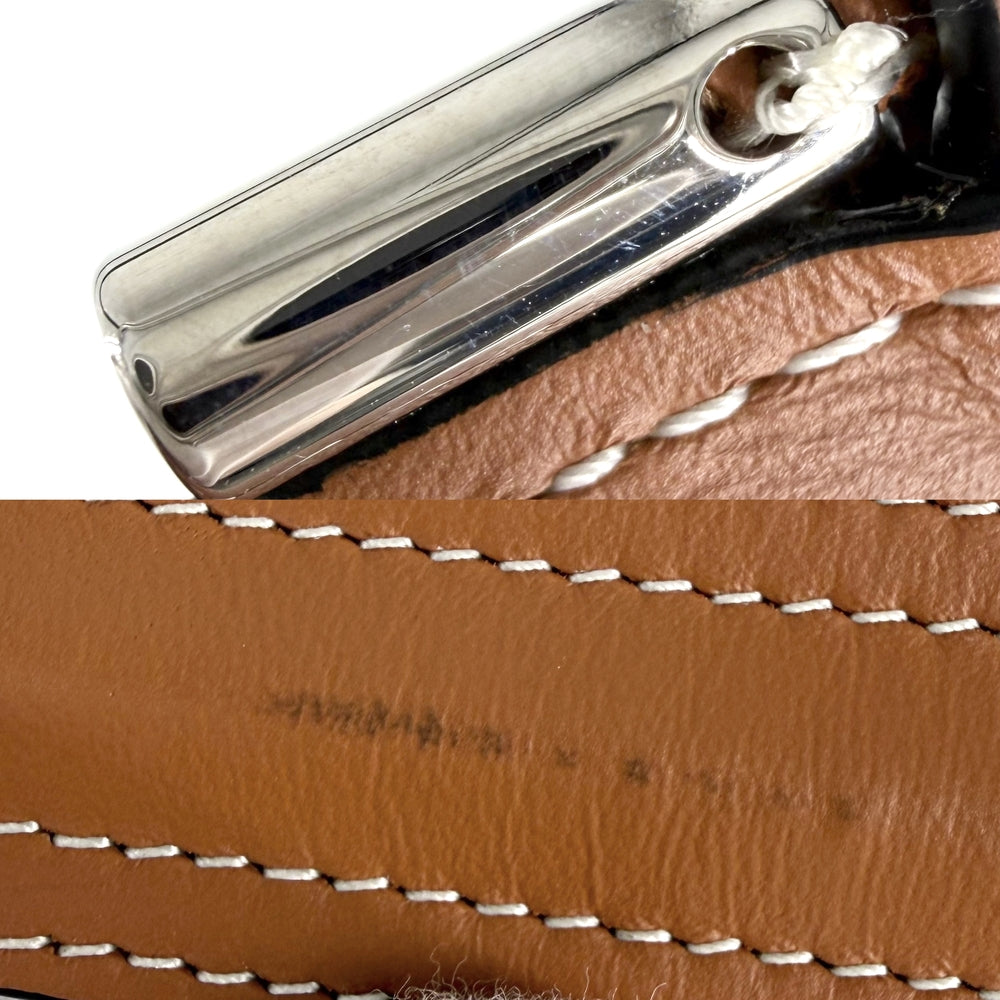 LOEWE ロエベ ショルダーバッグ アナグラム ゲートポケット ポシェット ショルダーポーチ スマホショルダー レザー ブラウン 茶 シルバー金具 レディース【中古品】