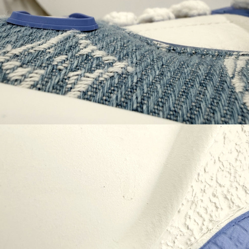 LOUIS VUITTON ルイヴィトン スニーカー モノグラム LV トレイナー マキシアスリート 靴 7サイズ 約26.0cm ファッションアイテム レザー デニム ブルー 青 ホワイト 白 メンズ【中古品】