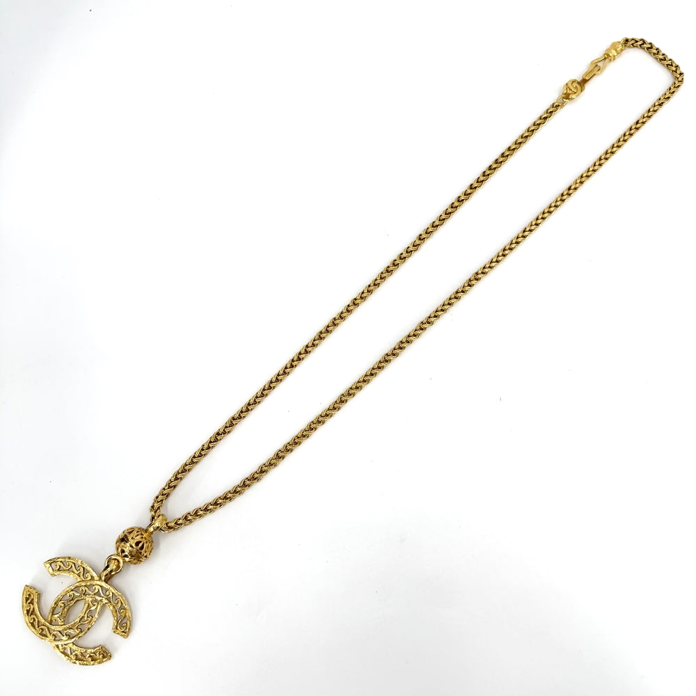 CHANEL シャネル ネックレス ココマーク ロングネックレス アクセサリー GP 95A ゴールド レディース 約83.2g 1995年【中古品】