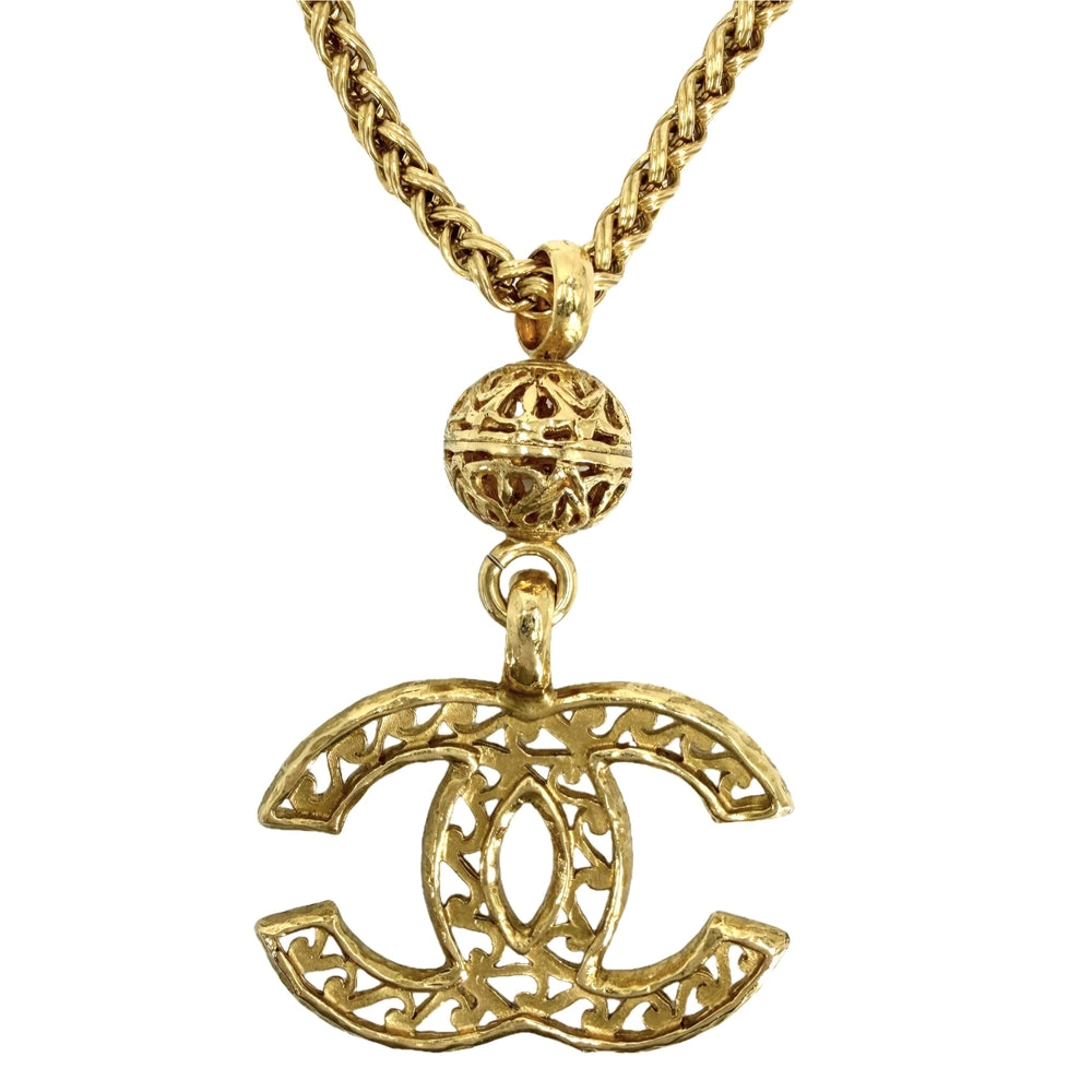 CHANEL シャネル ネックレス ココマーク ロングネックレス アクセサリー GP 95A ゴールド レディース 約83.2g 1995年【中古品】
