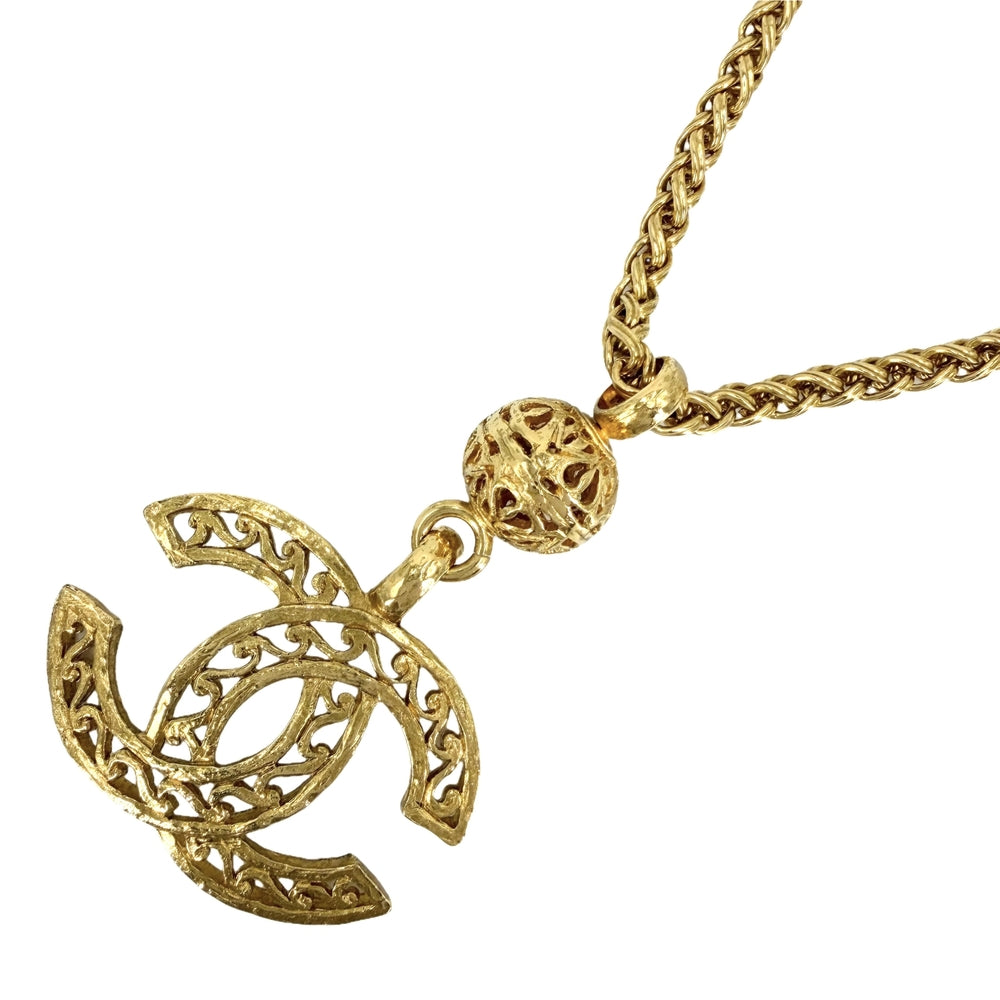 CHANEL シャネル ネックレス ココマーク ロングネックレス アクセサリー GP 95A ゴールド レディース 約83.2g 1995年【中古品】