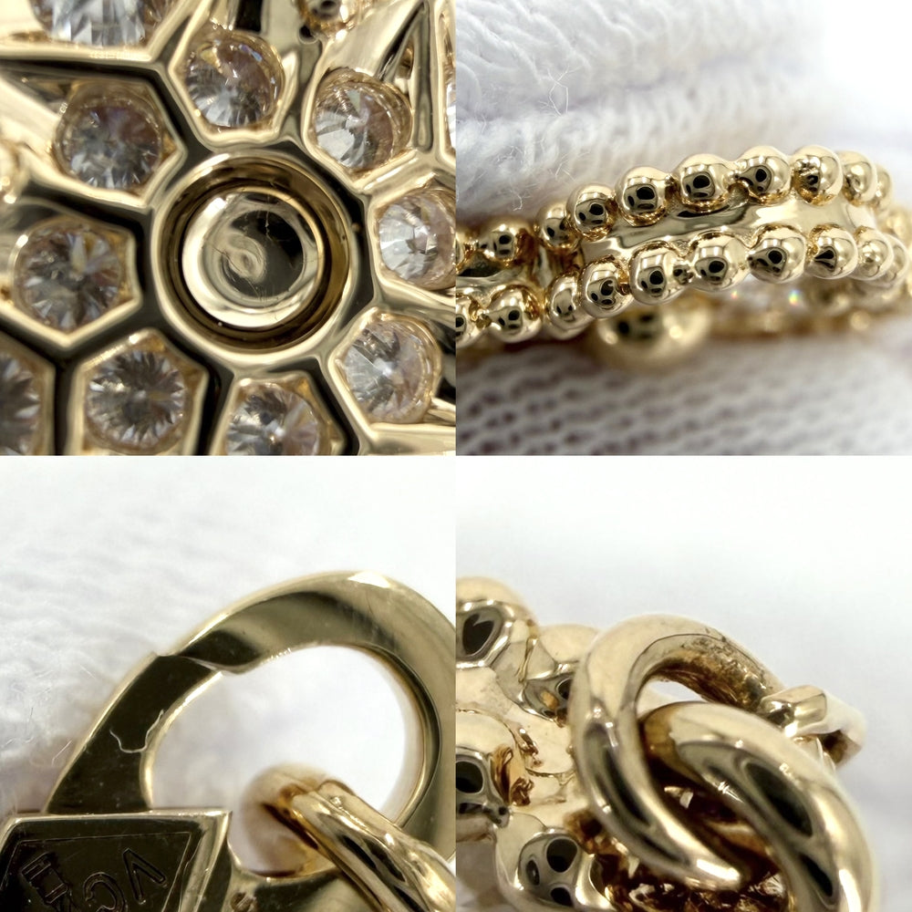Van Cleef & Arpels ヴァンクリーフ＆アーペル ネックレス ヴィンテージアルハンブラ アクセサリー ジュエリー K18イエローゴールド ダイヤモンド0.48ct VCARA45300 レディース 約5.4g【中古品】
