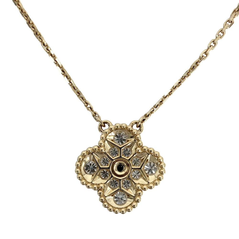 Van Cleef & Arpels ヴァンクリーフ＆アーペル ネックレス ヴィンテージアルハンブラ アクセサリー ジュエリー K18イエローゴールド ダイヤモンド0.48ct VCARA45300 レディース 約5.4g【中古品】