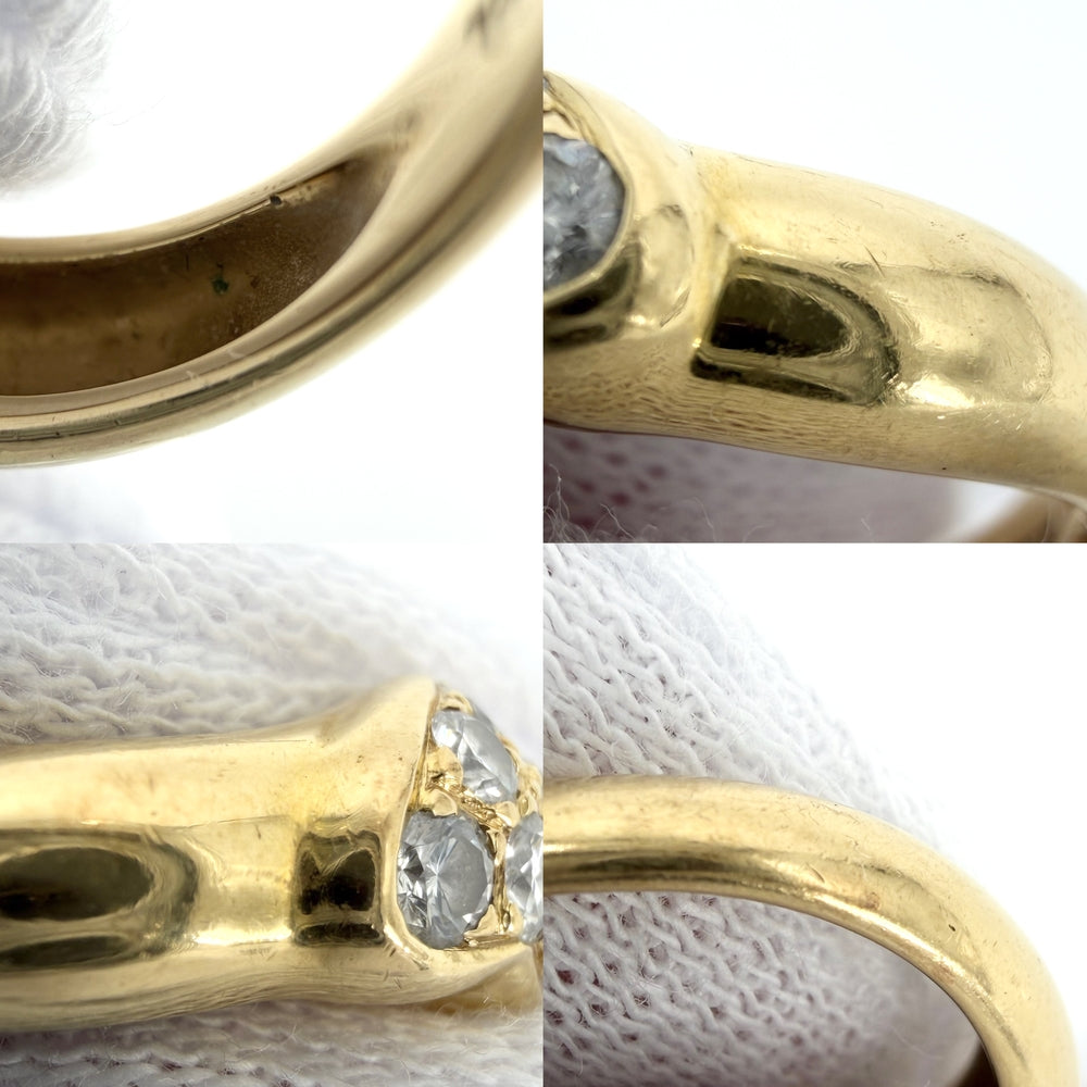 TIFFANY&Co. ティファニー 指輪 ハート フレンドシップ ジュエリー アクセサリー Au750 18金YG K18イエローゴールド ダイヤモンド 約10号 レディース 約4.2g【中古品】