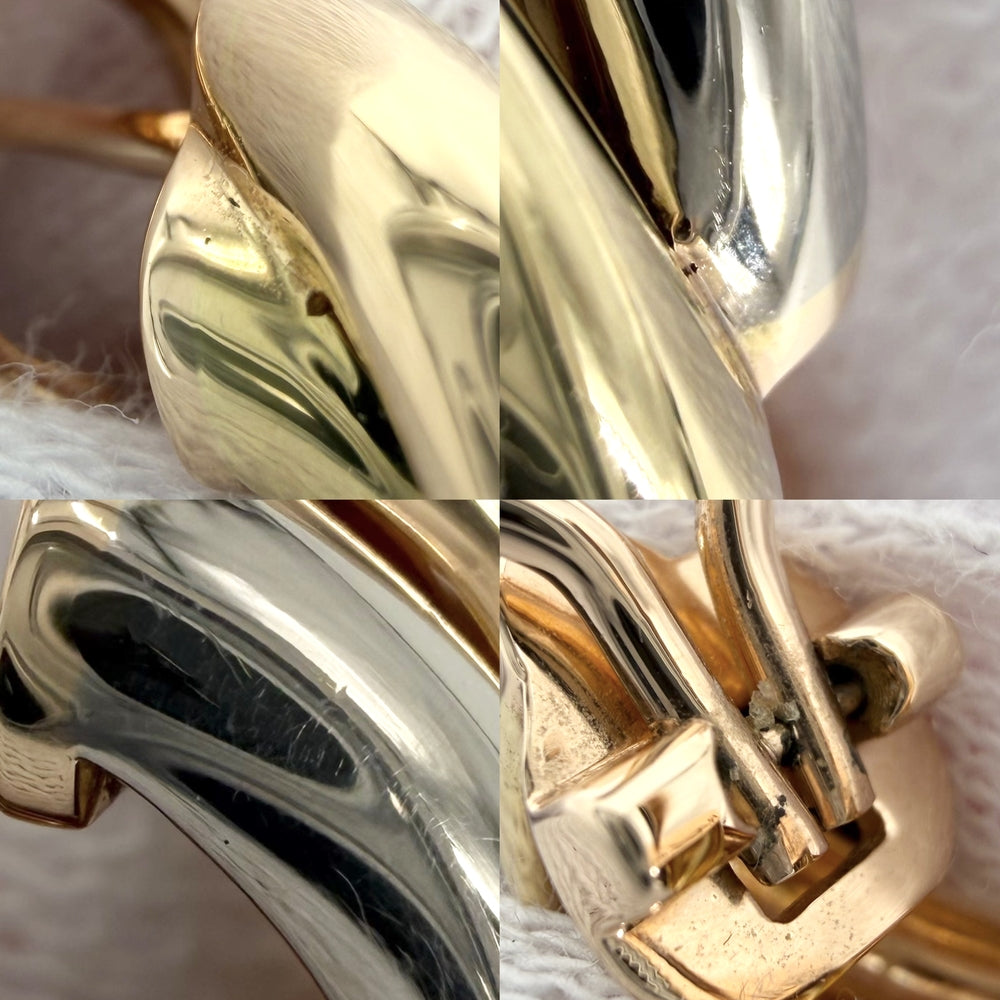 CARTIER カルティエ ピアス トリニティ クラシック イヤリング ジュエリー アクセサリー 18金 PG/YG/WG K18イエローゴールド K18ピンクゴールド K18ホワイトゴールド レディース 約9.3g【中古品】