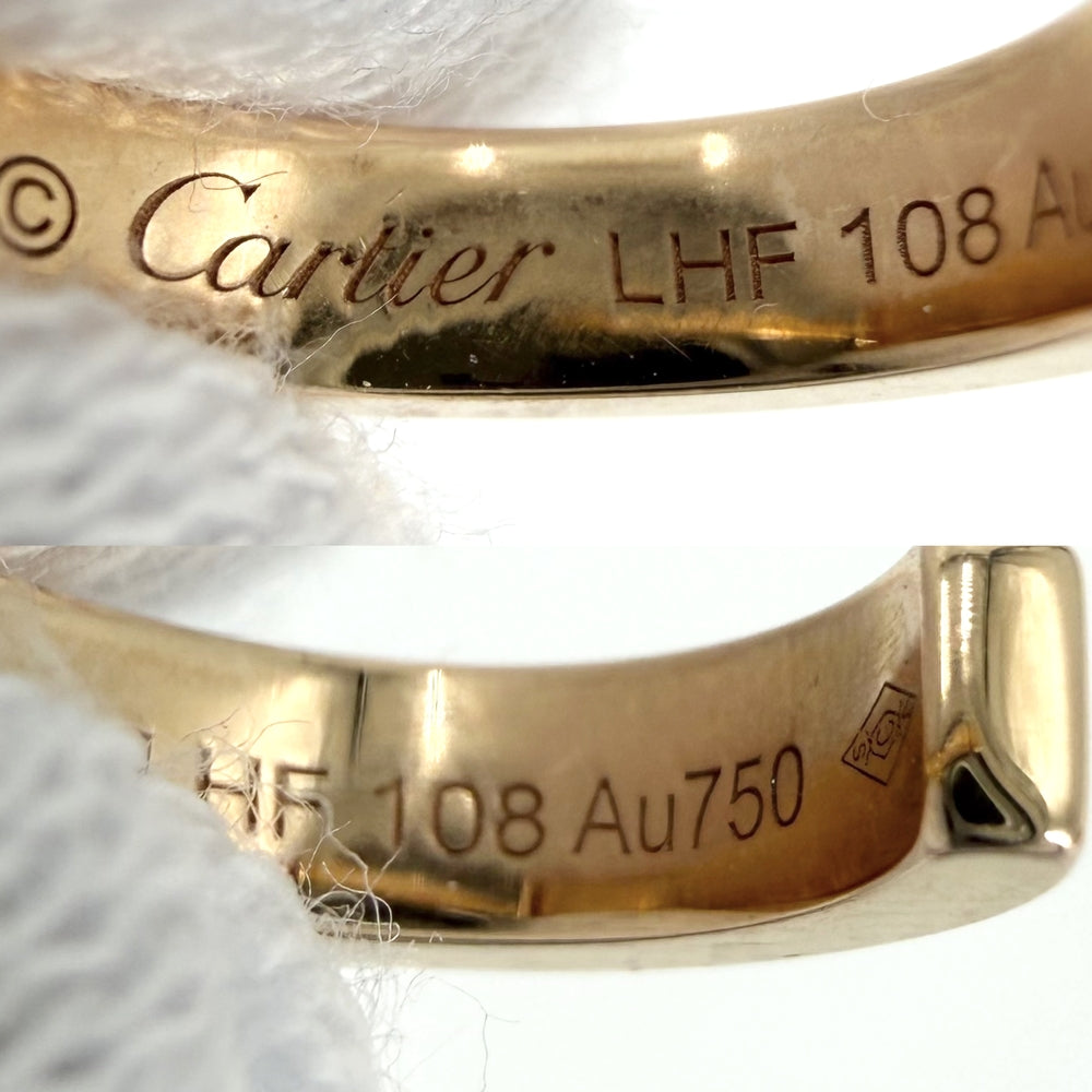 CARTIER カルティエ ピアス ミニラブ ビスモチーフ 18金 750 PG ジュエリー アクセサリー K18ピンクゴールド レディース 約3.5g【中古品】