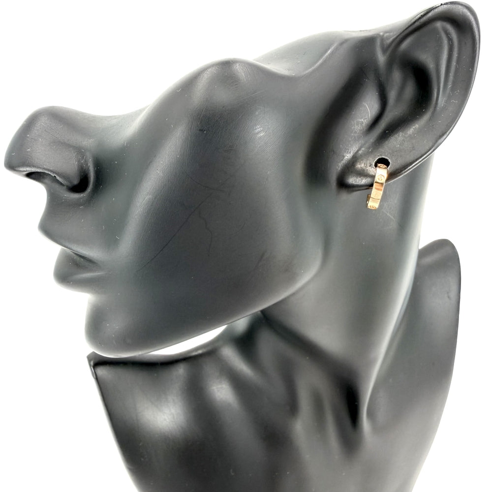 CARTIER カルティエ ピアス ミニラブ ビスモチーフ 18金 750 PG ジュエリー アクセサリー K18ピンクゴールド レディース 約3.5g【中古品】
