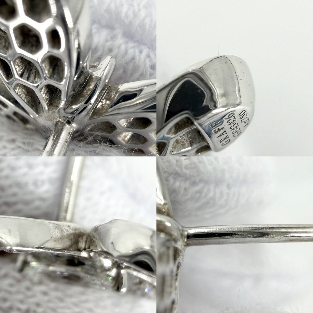 GRAFF グラフ ピアス パヴェバタフライ スタッドピアス ジュエリー アクセサリー Au750 18金WG K18ホワイトゴールド ダイヤモンド レディース 約5.2g【中古品】