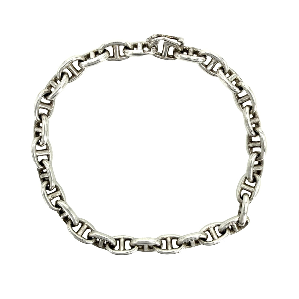 HERMES エルメス ブレスレット シェーヌダンクルTPM アクセサリー ジュエリー ヴィンテージ シルバー シルバー925 メンズ 約14.7g【中古品】