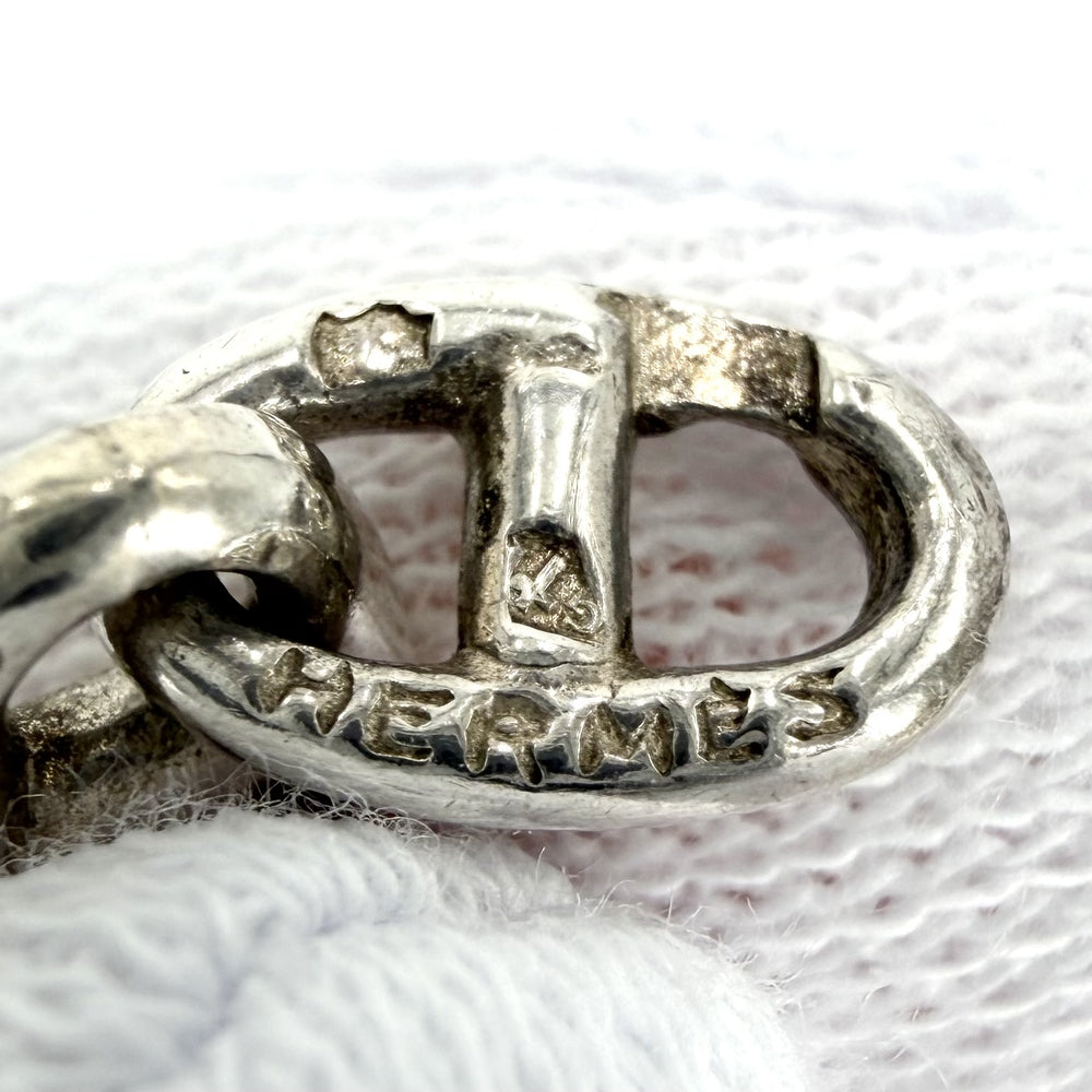 HERMES エルメス ブレスレット シェーヌダンクルTPM アクセサリー ジュエリー ヴィンテージ シルバー シルバー925 メンズ 約14.7g【中古品】