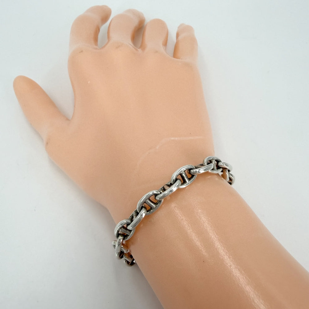 HERMES エルメス ブレスレット シェーヌダンクルTPM アクセサリー ジュエリー ヴィンテージ シルバー シルバー925 メンズ 約14.7g【中古品】