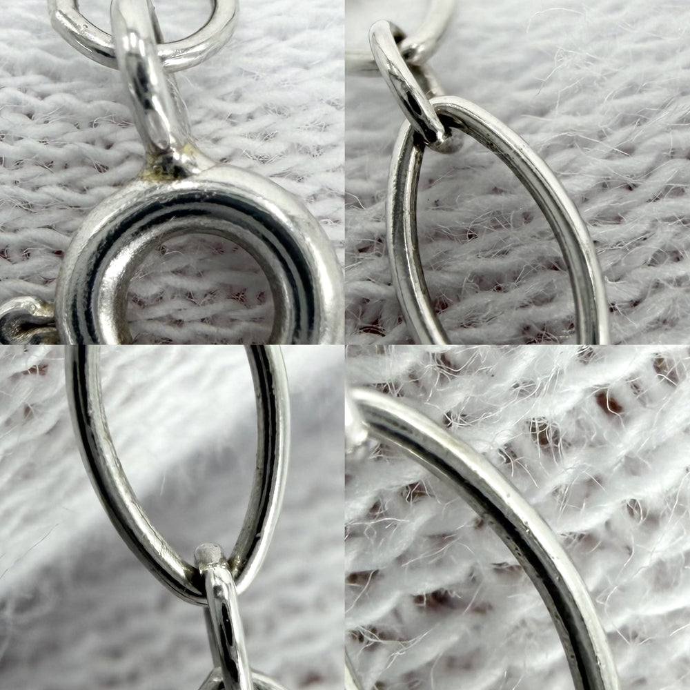 TIFFANY&Co. ティファニー ネックレス オーバルリンク チェーン ジュエリー アクセサリー 18金WG Au750 K18ホワイトゴールド シルバー金具 レディース 約3.0g【中古品】
